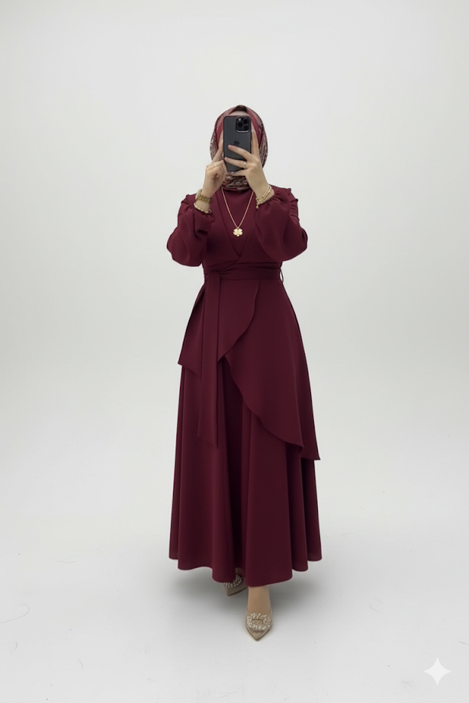 Melik Takımı – Yazlık ve Pratik Tasarım (koyu kırmızı)