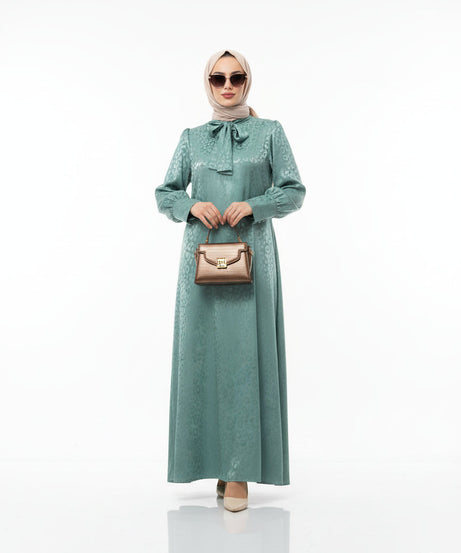 Rana yazlık günlük elbise – Nane renk