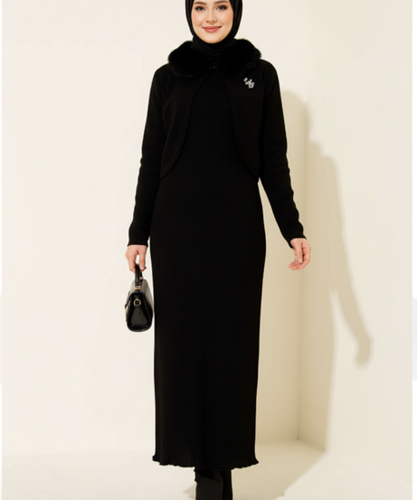 Ilayda Triko Takımı (Siyah)