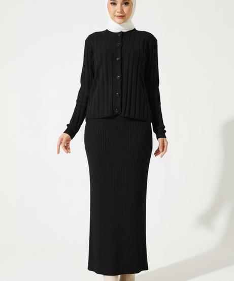 Nazli Triko Takımı (Siyah)