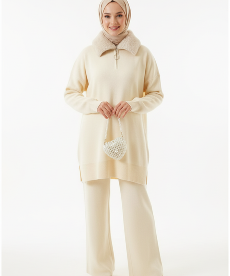 Defne Triko Takımı (Bej)