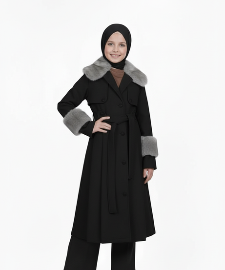 Kız için Haidi Ceket (Siyah)