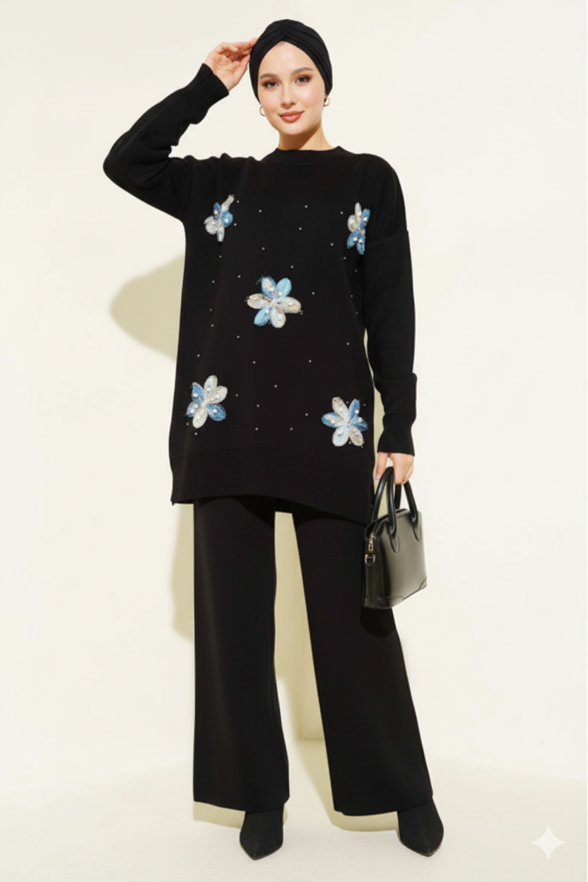 Yalda Triko Takımı (Siyah)