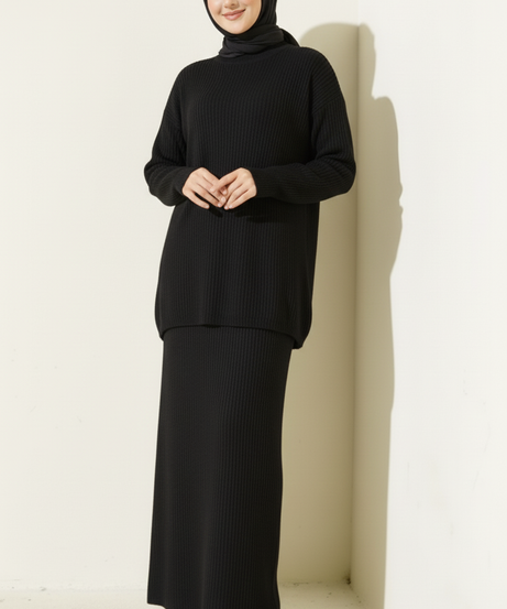 Ceyda Triko Takım (Siyah)