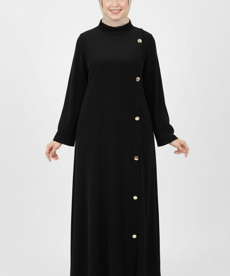 Ghaida Kışlık Elbise (Siyah)