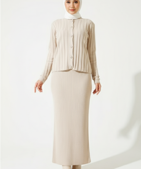 Nazli Triko Takımı (Bej)