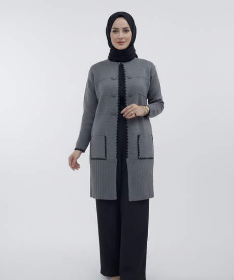 Fareha Ceket (Gri)