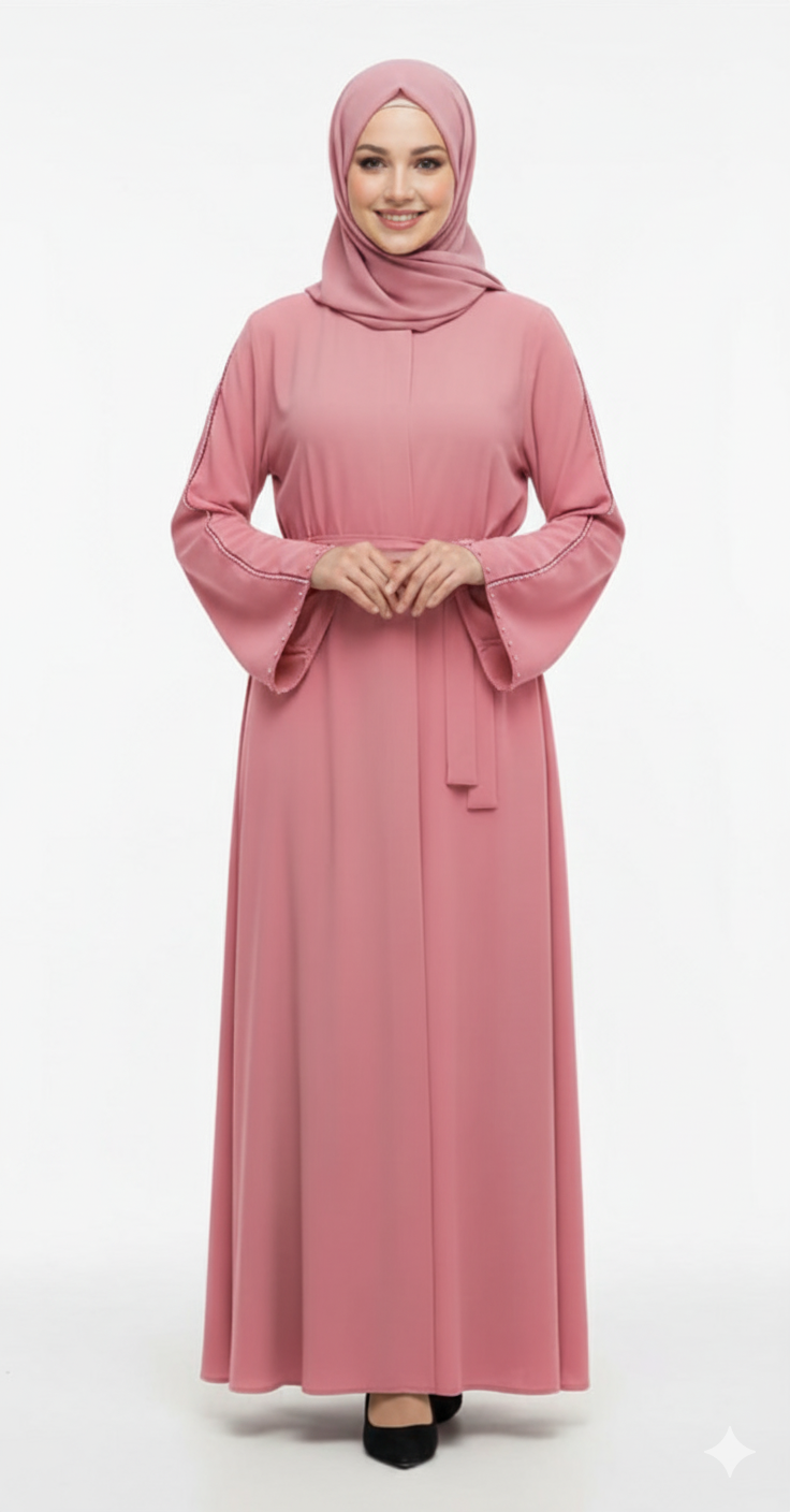 (Pembe) Gına resmi yazlık elbise