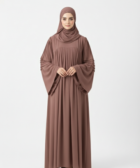 Dalal dress suitable for the summer season. Color: Mocha.