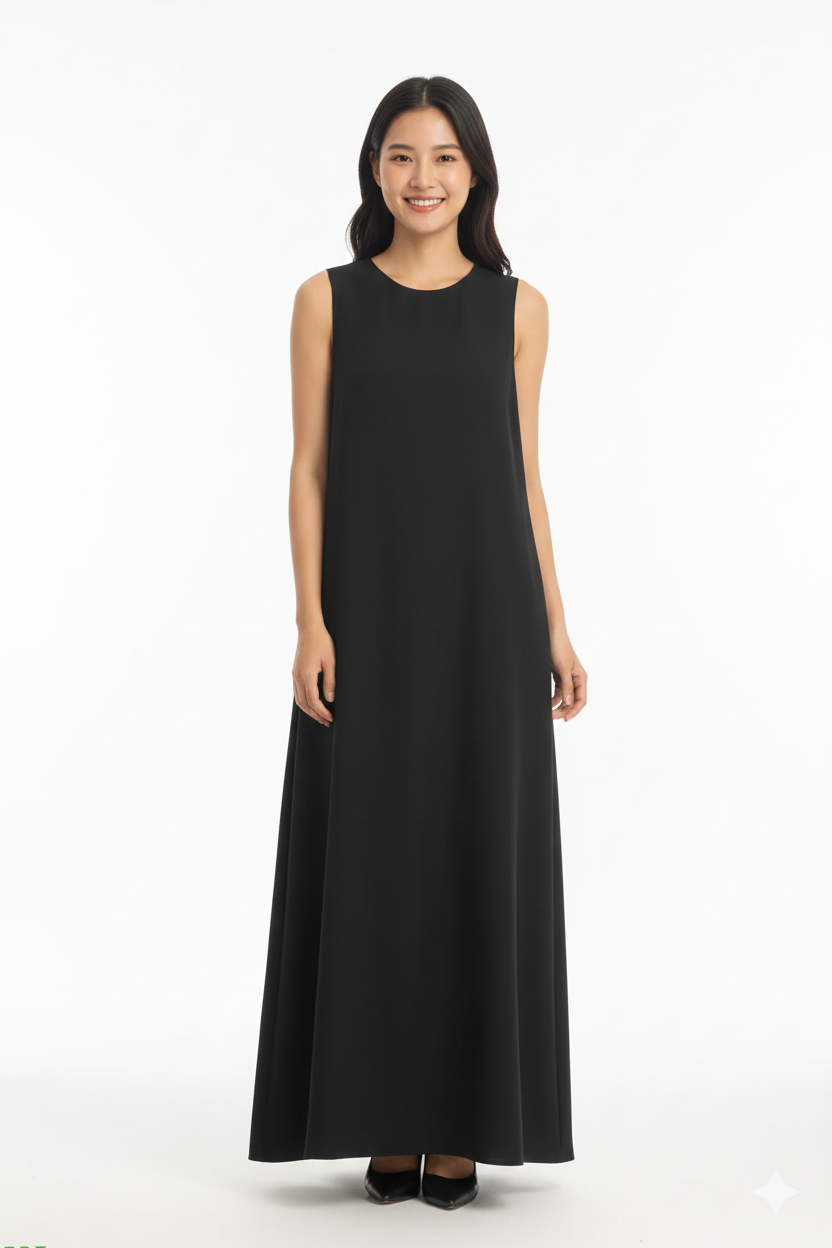 Abaya için iç elbise (siyah)