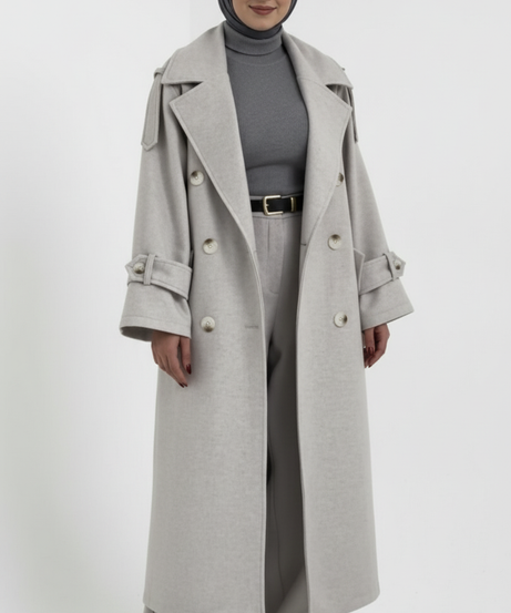 Fayrouz Kışlık Ceket (Gri)