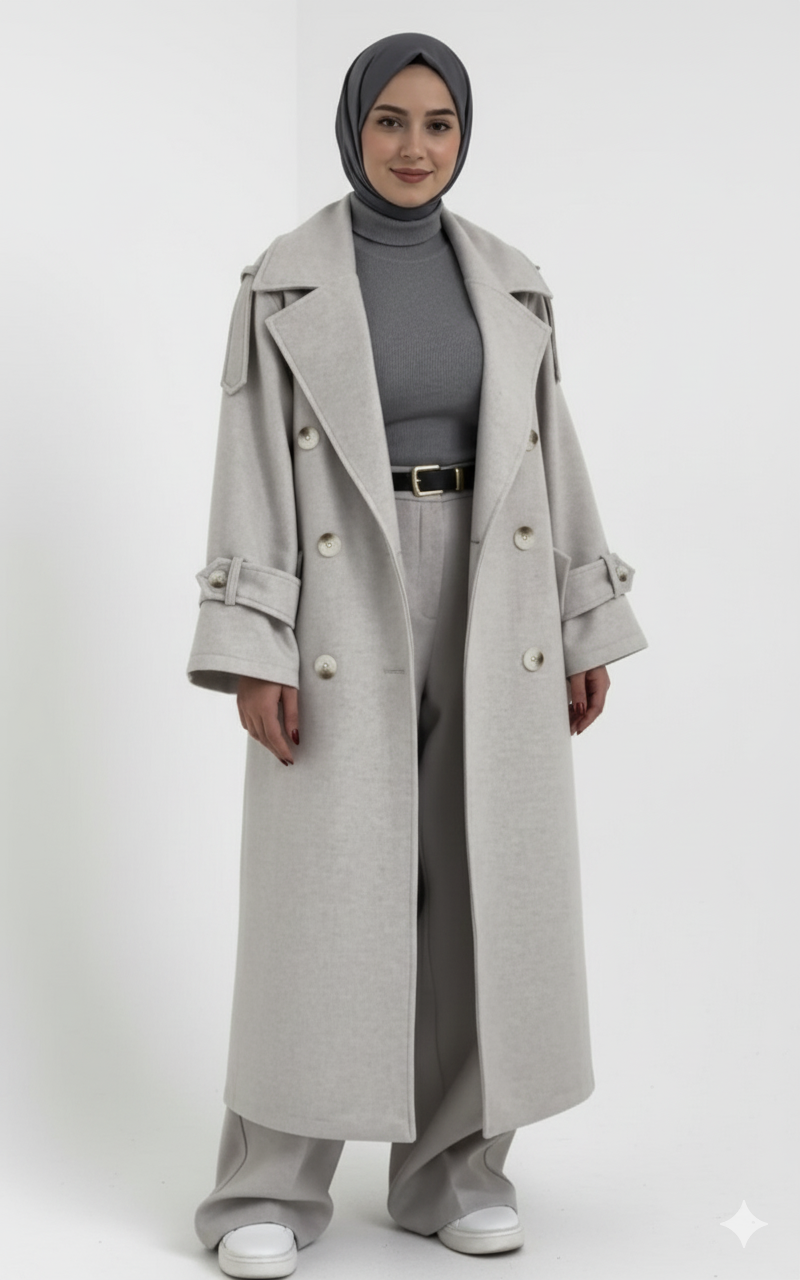 Ürdün – Fayrouz kışlık ceket (gri)