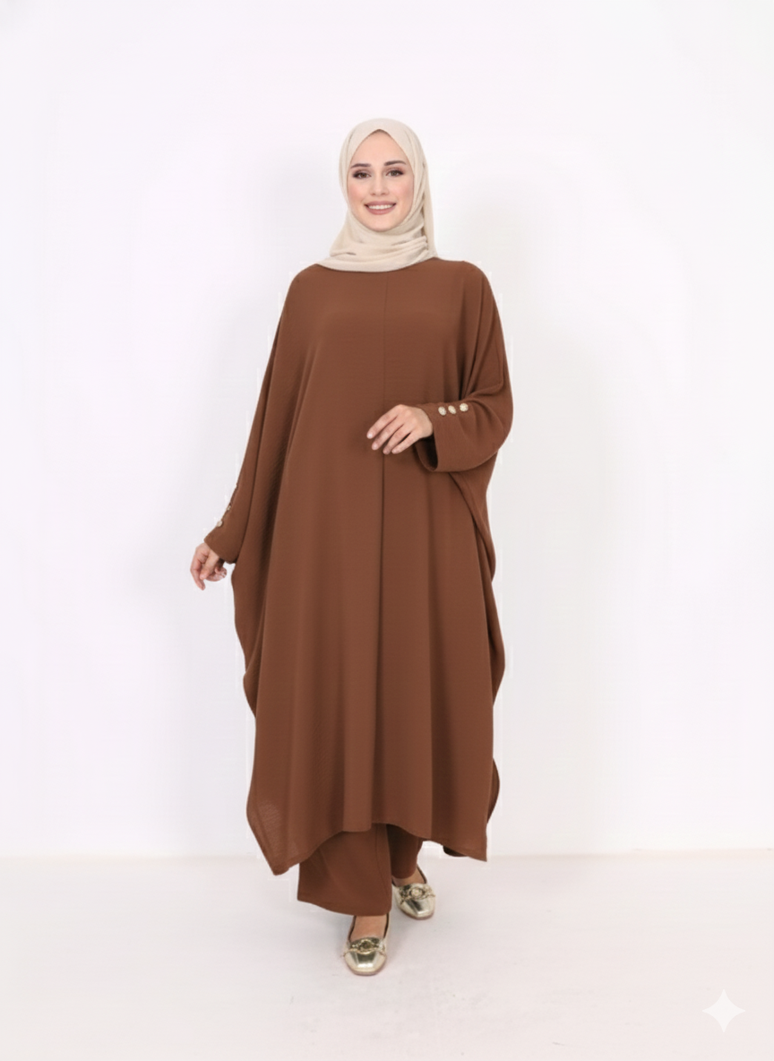 Saadiya takım (kahverengi)