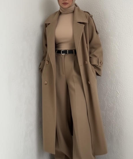 Ürdün – Fayrouz kışlık ceket (bal rengi)