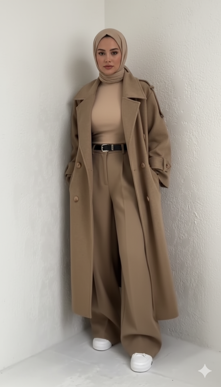 Ürdün – Fayrouz kışlık ceket (bal rengi)