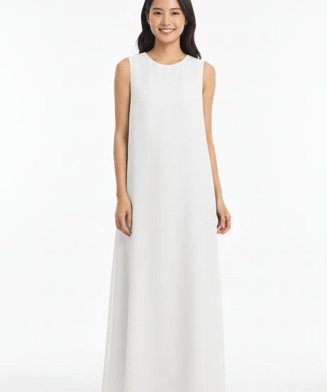 Abaya için iç elbise (beyaz)